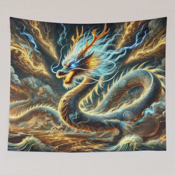 Item preview, The Stormborne Dragon - 12 Zodiac Guardians designed and sold by BobArtGallery.