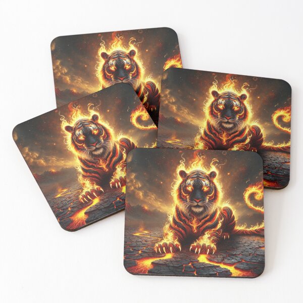 Item preview, The Infernal Tiger - 12 Zodiac Guardians designed and sold by BobArtGallery.