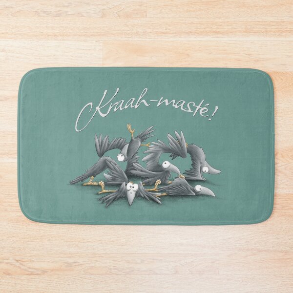 Item preview, Kraah-masté! Yoga Vibes Crows Workout Meditation Raven designed and sold by Skizzenmonster.