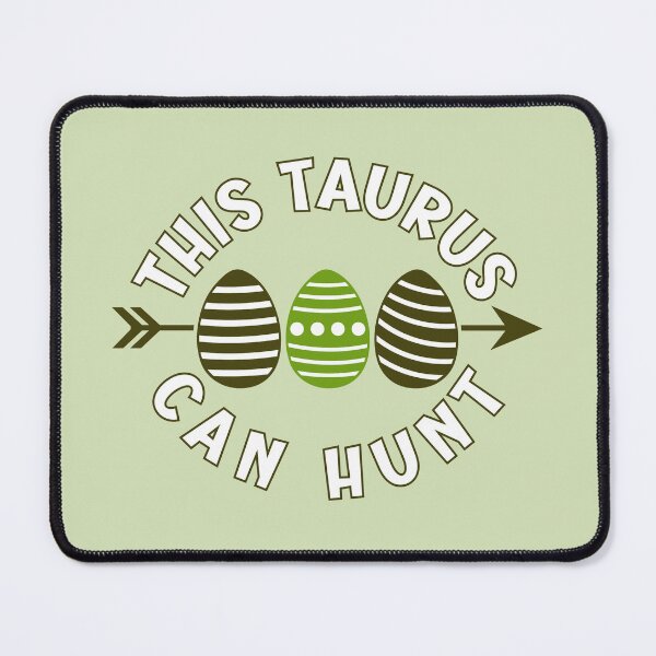 Item preview, This Taurus can hunt - green Easter greetings for astrology lovers designed and sold by mariya-ivanova.
