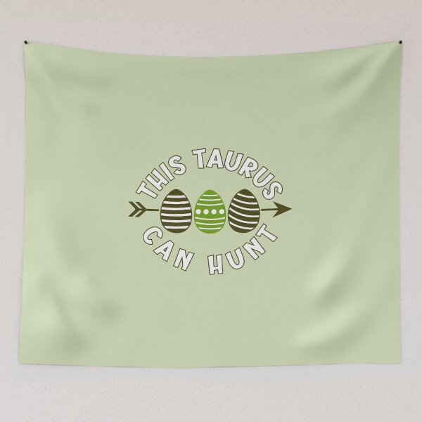 Item preview, This Taurus can hunt - green Easter greetings for astrology lovers designed and sold by mariya-ivanova.