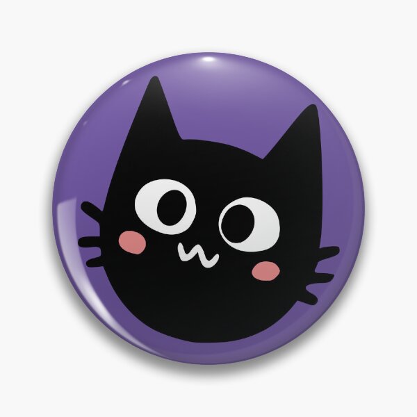 Artikelvorschau, Lustiges komisches schwarzes Katzengesicht entworfen und verkauft von Doodle Moon Studios.