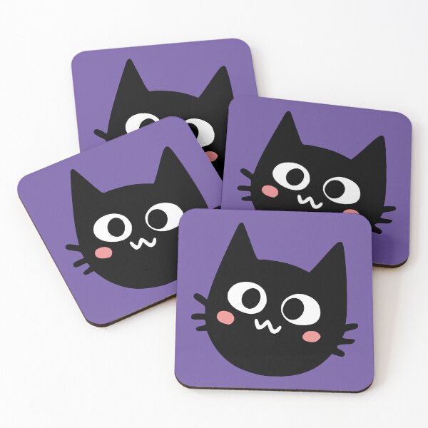 Item preview, Funny Comical Black Cat Face designed and sold by Doodle Moon Studios.
