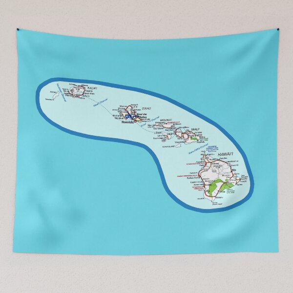 Item preview, Hawaii Roadmap designed and sold by Havocgirl.