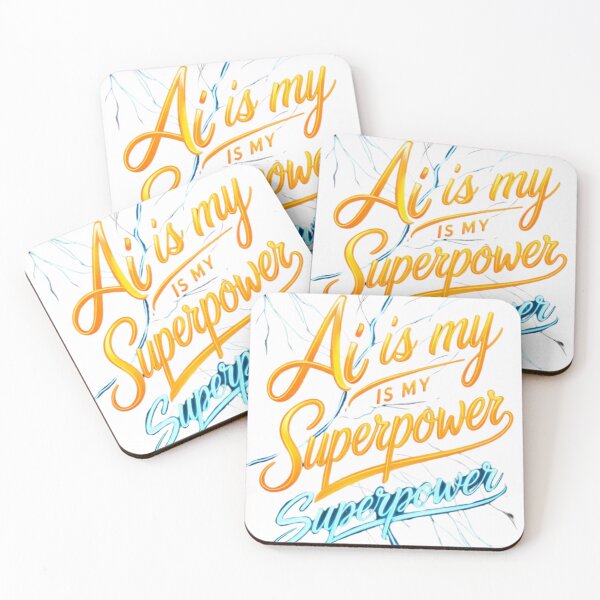 Item preview, AI Is My Superpower – Futuristic Tech Statement Design designed and sold by AIKNOCKTECK.