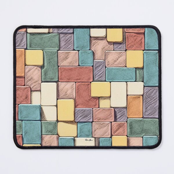 Item preview, Pastel Block Mosaic designed and sold by Hen-C-Art.