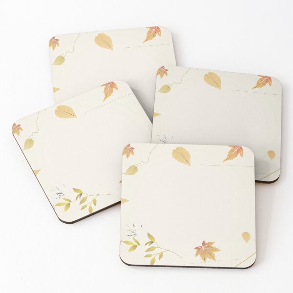 Item preview, Frame of leaves on an off-white background designed and sold by DannImages.
