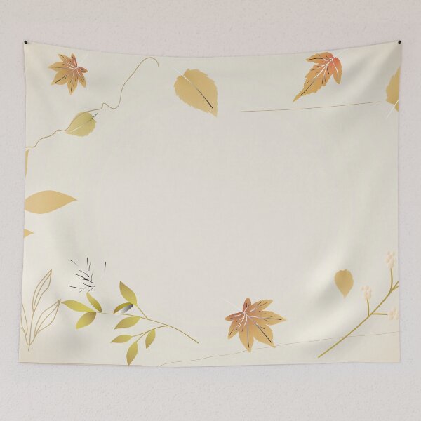 Item preview, Frame of leaves on an off-white background designed and sold by DannImages.