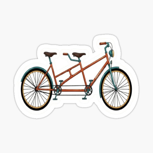 Artikel-Vorschau von Tandemfahrrad, designt und verkauft von StickersRyous.