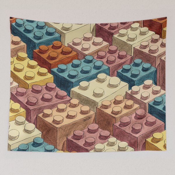 Item preview, Toy Block Landscape designed and sold by Hen-C-Art.