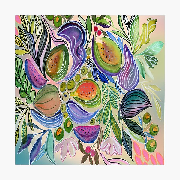 Item preview, Colorful figs  designed and sold by Artsyredhead.