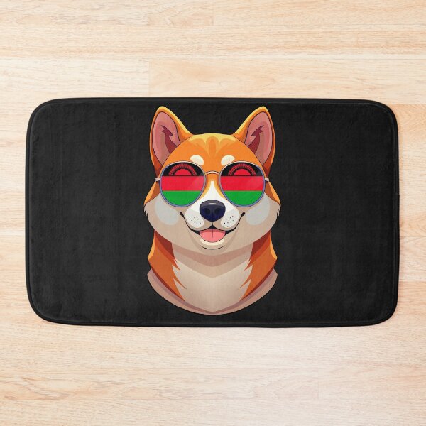Item preview, Vintage Patriotic Shiba Inu Malawian Flag designed and sold by DreamBrushy.