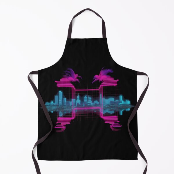 Item preview, Neon Synthwave Cityscape – Retro Futuristic Vibes designed and sold by TrippyFest.
