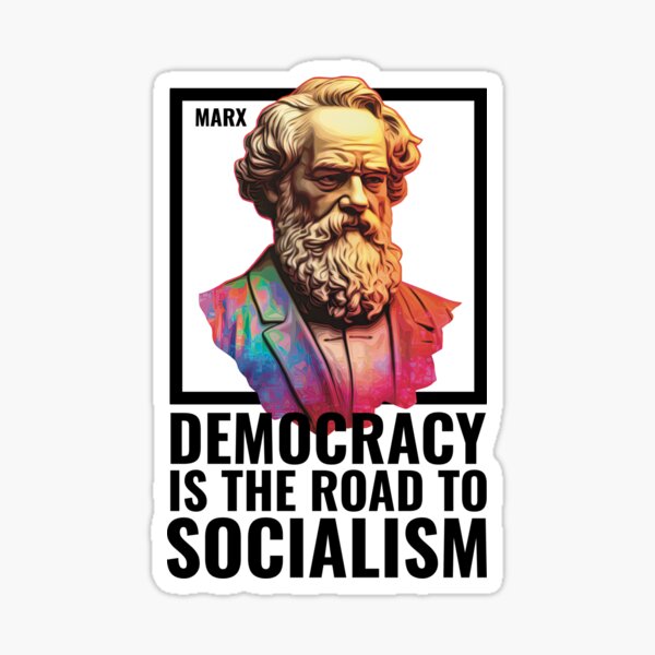 Artikel-Vorschau von Demokratie ist der Weg zum Sozialismus, designt und verkauft von RockFireMerch.