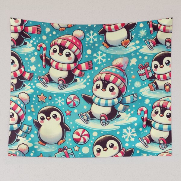 Item preview, Frosty Penguin Parade designed and sold by BobArtGallery.