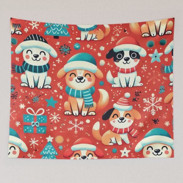 Item preview, Festive Pup Joy designed and sold by BobArtGallery.