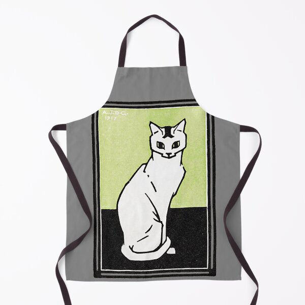 Item preview, Vintage Sitting Cat. Restored Julie De Gragg illustration. designed and sold by Shoot-The-Moon.