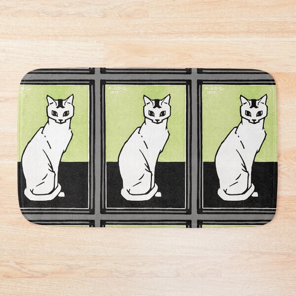 Item preview, Vintage Sitting Cat. Restored Julie De Gragg illustration. designed and sold by Shoot-The-Moon.
