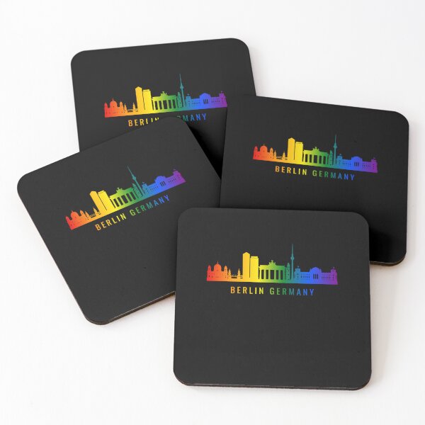 Item preview, Berlin Germany Skyline Graphic, Classic pride flag graphic, City Skyline Graphic, Cityscape, Rainbow Silhouette, City art, Landmarks, Architecture, city, cities, designed and sold by PrideBeProud.