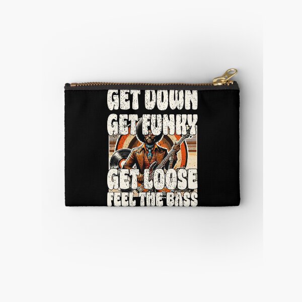 Item preview, GET DOWN GET FUNKY GET LOOSE FEEL THE BASS retro funk soul disco bass vibes  designed and sold by Jt41.