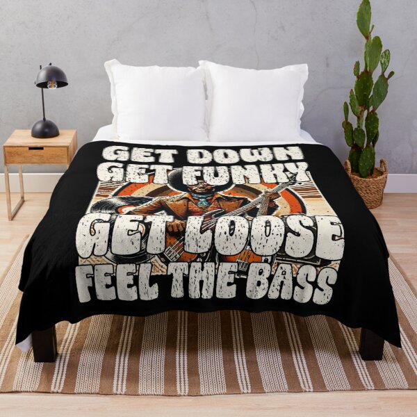 Item preview, GET DOWN GET FUNKY GET LOOSE FEEL THE BASS retro funk soul disco bass vibes designed and sold by Jt41.
