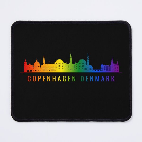 Item preview, Copenhagen Denmark Skyline Graphic, Classic pride flag graphic, City Skyline Graphic, Cityscape, Rainbow Silhouette, City art, Landmarks, Architecture, city, cities, designed and sold by PrideBeProud.