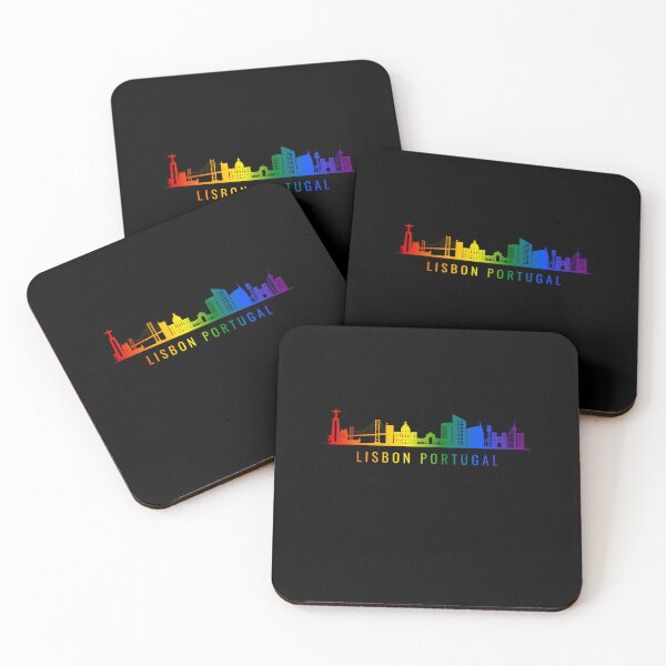 Item preview, Lisbon Portugal Skyline Graphic, Classic pride flag graphic, City Skyline Graphic, Cityscape, Rainbow Silhouette, City art, Landmarks, Architecture, city, cities, designed and sold by PrideBeProud.