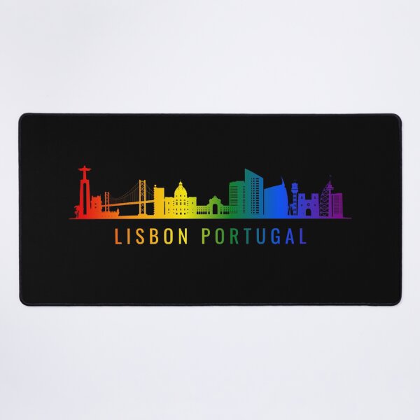 Item preview, Lisbon Portugal Skyline Graphic, Classic pride flag graphic, City Skyline Graphic, Cityscape, Rainbow Silhouette, City art, Landmarks, Architecture, city, cities, designed and sold by PrideBeProud.
