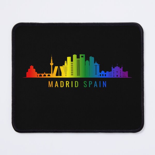 Item preview, Madrid Spain Skyline Graphic, Classic pride flag graphic, City Skyline Graphic, Cityscape, Rainbow Silhouette, City art, Landmarks, Architecture, city, cities, designed and sold by PrideBeProud.
