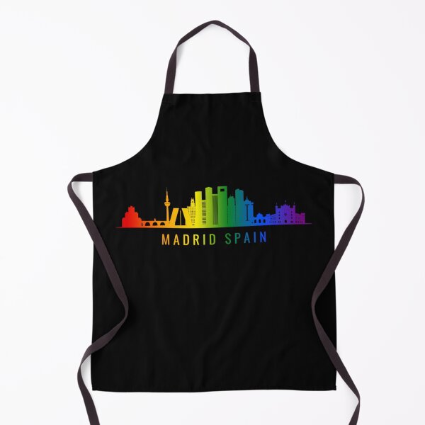 Item preview, Madrid Spain Skyline Graphic, Classic pride flag graphic, City Skyline Graphic, Cityscape, Rainbow Silhouette, City art, Landmarks, Architecture, city, cities, designed and sold by PrideBeProud.