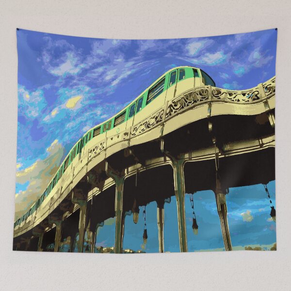 Item preview, PARISIAN METRO AERIAL SUSPENDED ABSTRACT FUTURISTIC designed and sold by Ralek.