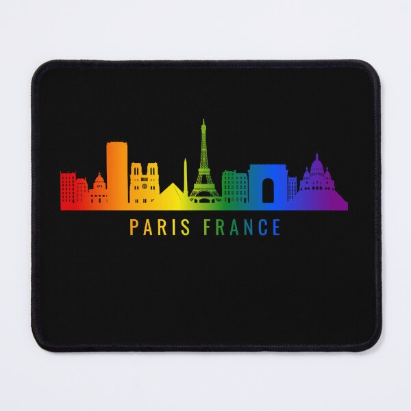 Item preview, Paris France Skyline Graphic, Classic pride flag graphic, City Skyline Graphic, Cityscape, Rainbow Silhouette, City art, Landmarks, Architecture, city, cities, designed and sold by PrideBeProud.