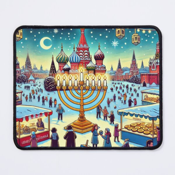 Item preview, Hanukkah Celebration in Red Square, Moscow designed and sold by BobArtGallery.