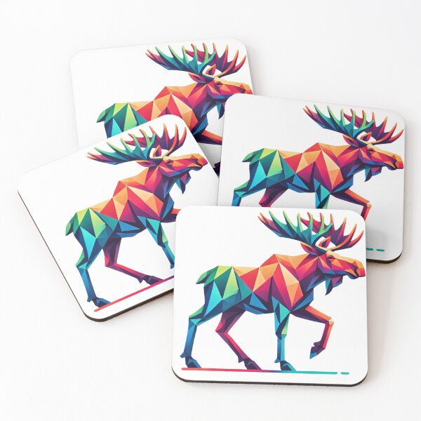 Item preview, The Geometric Moose designed and sold by becauseturkey.