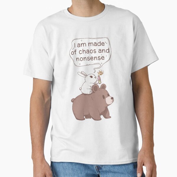 Item preview, Chaos and Nonsense – Rabbit Riding Bear with Molotov Cocktail designed and sold by Jess.a.creates.