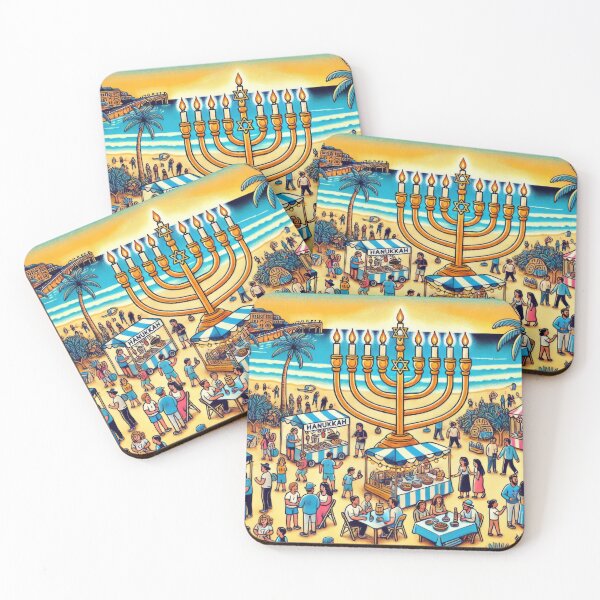 Item preview, Hanukkah Celebration at Bondi Beach, Sydney designed and sold by BobArtGallery.