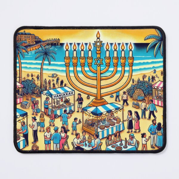 Item preview, Hanukkah Celebration at Bondi Beach, Sydney designed and sold by BobArtGallery.