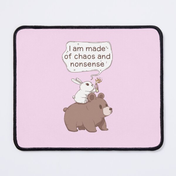 Item preview, Chaos and Nonsense – Rabbit Riding Bear with Molotov Cocktail designed and sold by Jess.a.creates.