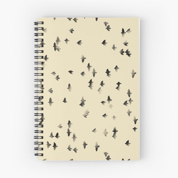 Item preview, Black flying birds silhouettes on yellow background minimalist pattern. Pencil sketch modern japandi  designed and sold by helga-wigandt.