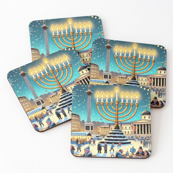 Item preview, Hanukkah Celebration in Trafalgar Square, London designed and sold by BobArtGallery.