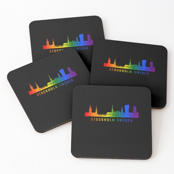 Item preview, Stockholm Sweden Skyline Graphic, Classic pride flag graphic, City Skyline Graphic, Cityscape, Rainbow Silhouette, City art, Landmarks, Architecture, city, cities, designed and sold by PrideBeProud.