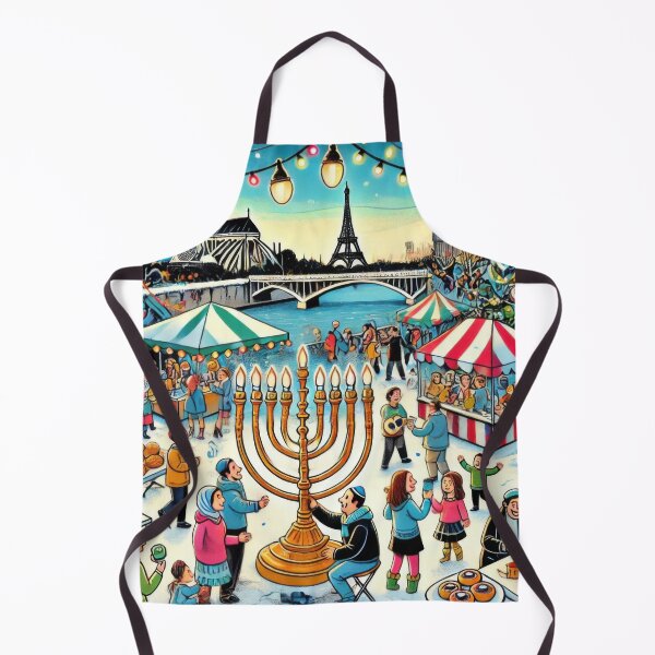 Item preview, Hanukkah Celebration by the Seine in Paris designed and sold by BobArtGallery.