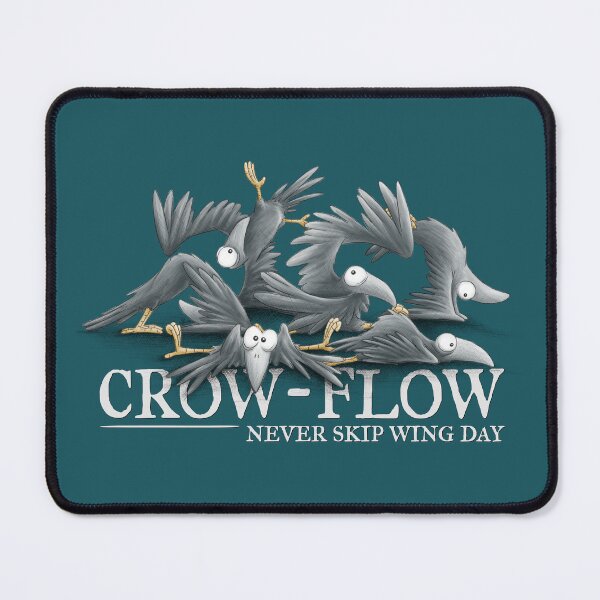 Item preview, Crow-Flow - Never Skip Wing Day! Yoga Workout Crow Raven designed and sold by Skizzenmonster.