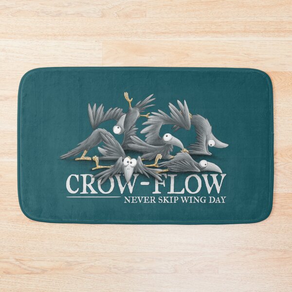 Item preview, Crow-Flow - Never Skip Wing Day!  Yoga Workout Crow Raven designed and sold by Skizzenmonster.