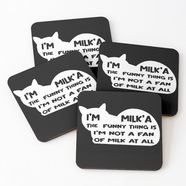 Item preview, "MILKA THE CAT: NOT A FAN OF MILK" designed and sold by DG-ShopLT.