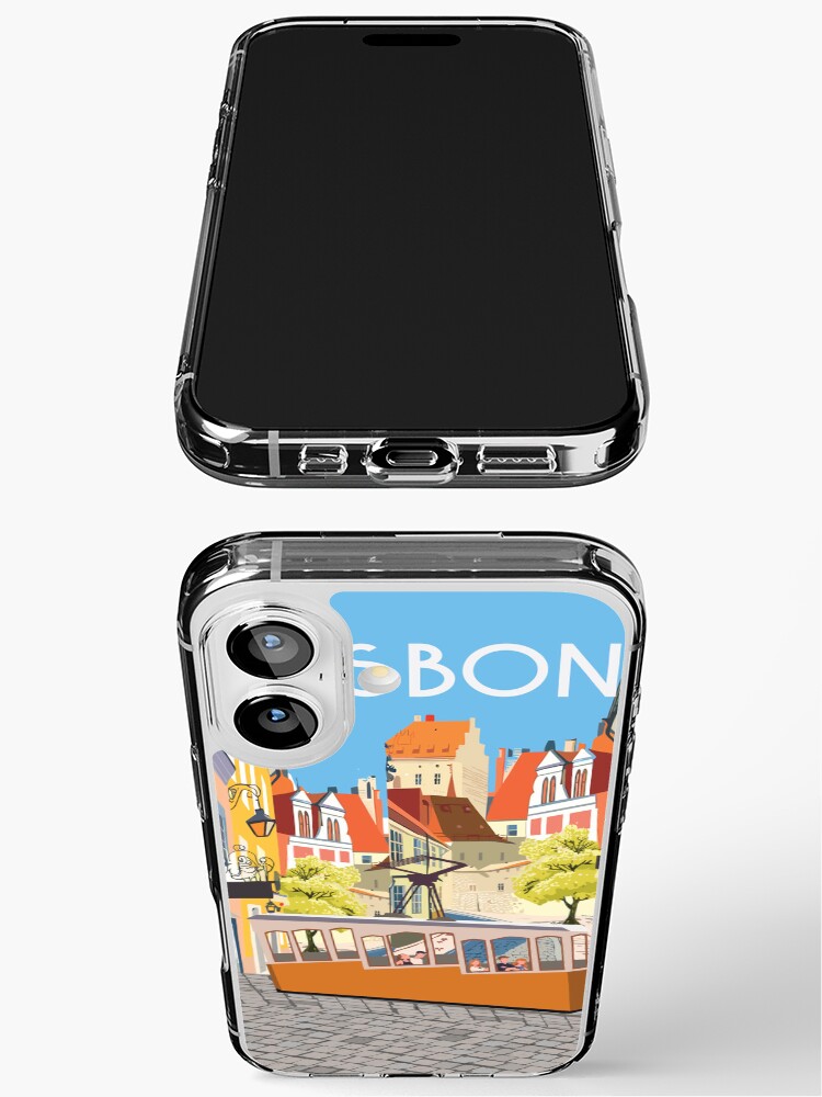 LIsboa lisbon, vintage travel poster,sticker, greeting card iPhone Case