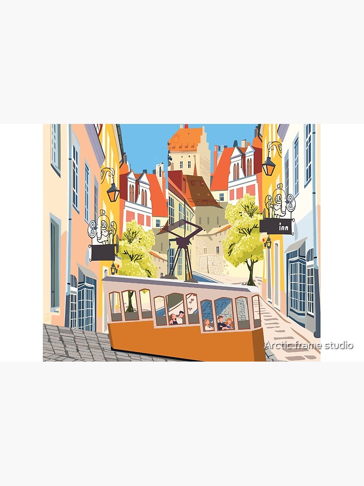 LIsboa lisbon, vintage travel poster,sticker, greeting card Laptop Sleeve