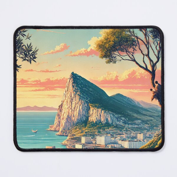 Item preview, GIBRALTAR Digital Art Travel Poster designed and sold by TravelMarvel.