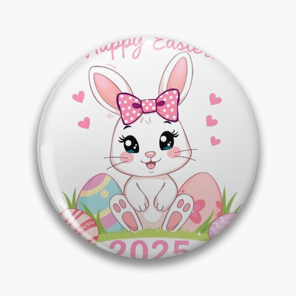 Item preview, Happy Easter 2025 - Bunny with Eggs  designed and sold by svarupa.