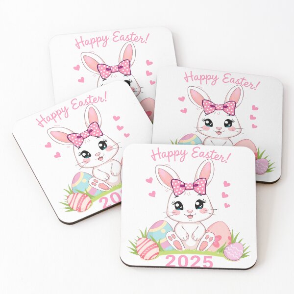 Item preview, Happy Easter 2025 - Bunny with Eggs  designed and sold by svarupa.